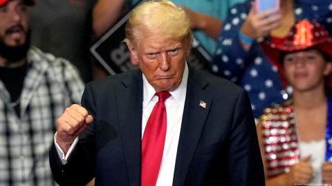 Evento de campaña de Donald Trump en Michigan.