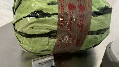 La droga venía entre un cargamento de sandías.